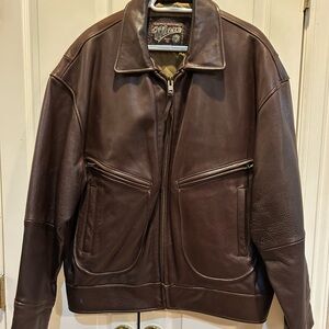Marc men XL leather insulated motorcycle jacket